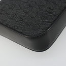 BVLGARI Shoulder Bag Canvas Black Silver Auth 187359-14