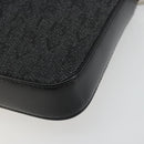 BVLGARI Shoulder Bag Canvas Black Silver Auth 187359-15