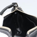 BVLGARI Shoulder Bag Canvas Black Silver Auth 187359-18