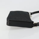 BVLGARI Shoulder Bag Canvas Black Silver Auth 187359-3