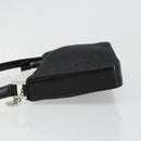 BVLGARI Shoulder Bag Canvas Black Silver Auth 187359-4