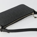 BVLGARI Shoulder Bag Canvas Black Silver Auth 187359-6