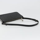 BVLGARI Shoulder Bag Canvas Black Silver Auth 187359-7