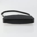BVLGARI Shoulder Bag Canvas Black Silver Auth 187359-5