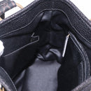 SAINT LAURENT Kahala Hand Bag Canvas Black Gold Auth 187360A-20