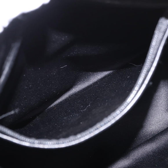 SAINT LAURENT Kahala Hand Bag Canvas Black Gold Auth 187360A