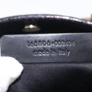 SAINT LAURENT Kahala Hand Bag Canvas Black Gold Auth 187360A-11
