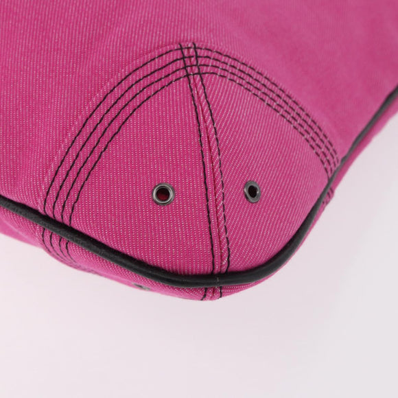BURBERRY Blue Label Hand Bag Canvas Pink Auth 187361A
