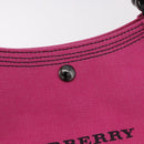 BURBERRY Blue Label Hand Bag Canvas Pink Auth 187361A-17