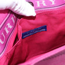 BURBERRY Blue Label Hand Bag Canvas Pink Auth 187361A-10