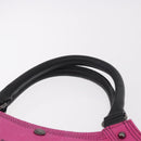 BURBERRY Blue Label Hand Bag Canvas Pink Auth 187361A-8
