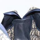 Christian Dior Trotter Canvas Mini Boston Bag Navy Gold Auth 187362A-19