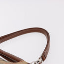 Burberrys Nova Check Tote Bag Canvas Beige Silver Auth 187365A-10