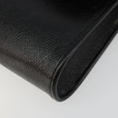 Christian Dior Chain Shoulder Bag Leather Black Gold Auth 187366-10