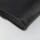 Christian Dior Chain Shoulder Bag Leather Black Gold Auth 187366-13