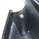 Christian Dior Chain Shoulder Bag Leather Black Gold Auth 187366-19