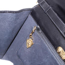 GUCCI Shoulder Bag Leather Black Gold Auth 187368-21