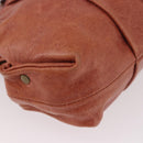 Chloe Shoulder Bag Leather Pink Gold Auth 187369-9