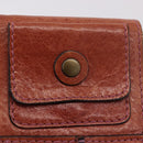 Chloe Shoulder Bag Leather Pink Gold Auth 187369-17