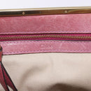 Chloe Shoulder Bag Leather Pink Gold Auth 187369-18