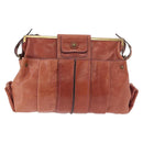 Chloe Shoulder Bag Leather Pink Gold Auth 187369-13