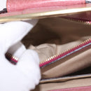 Chloe Shoulder Bag Leather Pink Gold Auth 187369-22