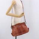 Chloe Shoulder Bag Leather Pink Gold Auth 187369-23