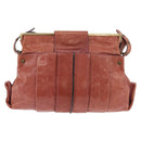Chloe Shoulder Bag Leather Pink Gold Auth 187369-2