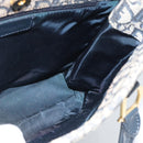 Christian Dior Trotter Canvas Hand Bag Navy Gold Auth 187370-17