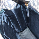 Christian Dior Trotter Canvas Hand Bag Navy Gold Auth 187370-18