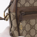 GUCCI GG Supreme Web Sherry Line Bag PVC Beige Gold 904 02 004 Auth 187372-18