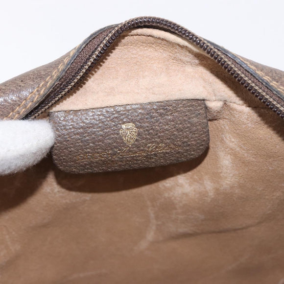 GUCCI GG Supreme Web Sherry Line Bag PVC Beige Gold 904 02 004 Auth 187372