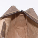 GUCCI GG Supreme Web Sherry Line Bag PVC Beige Gold 904 02 004 Auth 187372-20