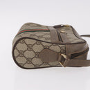 GUCCI GG Supreme Web Sherry Line Bag PVC Beige Gold 904 02 004 Auth 187372-3