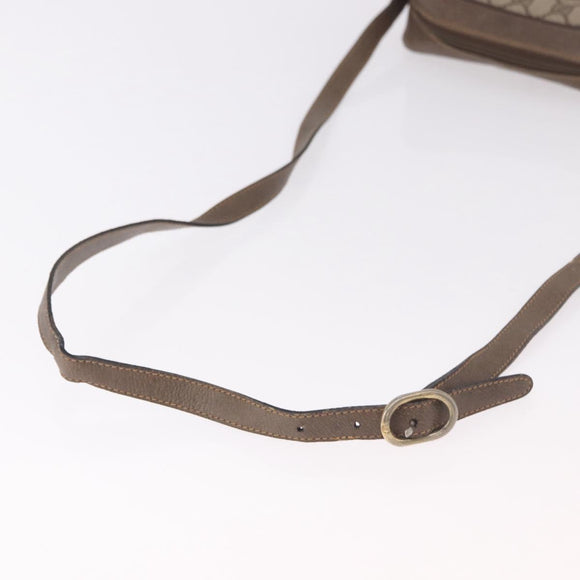 GUCCI GG Supreme Web Sherry Line Bag PVC Beige Gold 904 02 004 Auth 187372