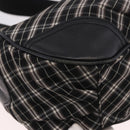 BURBERRY Nova Check Blue Label Hand Bag Canvas 2way Black Gold Auth 187373-10