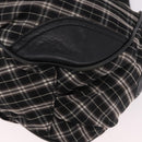 BURBERRY Nova Check Blue Label Hand Bag Canvas 2way Black Gold Auth 187373-17