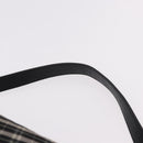 BURBERRY Nova Check Blue Label Hand Bag Canvas 2way Black Gold Auth 187373-8