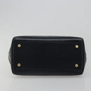 MCM Vicetos Logogram Hand Bag PVC Leather White Gold Auth 187374-9