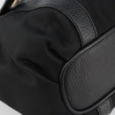 BURBERRY Nova Check Hand Bag Nylon Beige Black Silver Auth 187375A-14