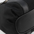 BURBERRY Nova Check Hand Bag Nylon Beige Black Silver Auth 187375A-16
