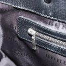 BURBERRY Nova Check Hand Bag Nylon Beige Black Silver Auth 187375A-19