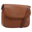 Burberrys Shoulder Bag Leather Brown Gold Auth 187376-1