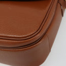 Burberrys Shoulder Bag Leather Brown Gold Auth 187376-14