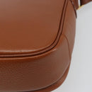 Burberrys Shoulder Bag Leather Brown Gold Auth 187376-16