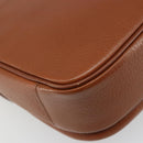 Burberrys Shoulder Bag Leather Brown Gold Auth 187376-17