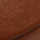 Burberrys Shoulder Bag Leather Brown Gold Auth 187376-18