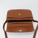 Burberrys Shoulder Bag Leather Brown Gold Auth 187376-10