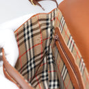 Burberrys Shoulder Bag Leather Brown Gold Auth 187376-20