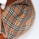 Burberrys Shoulder Bag Leather Brown Gold Auth 187376-22